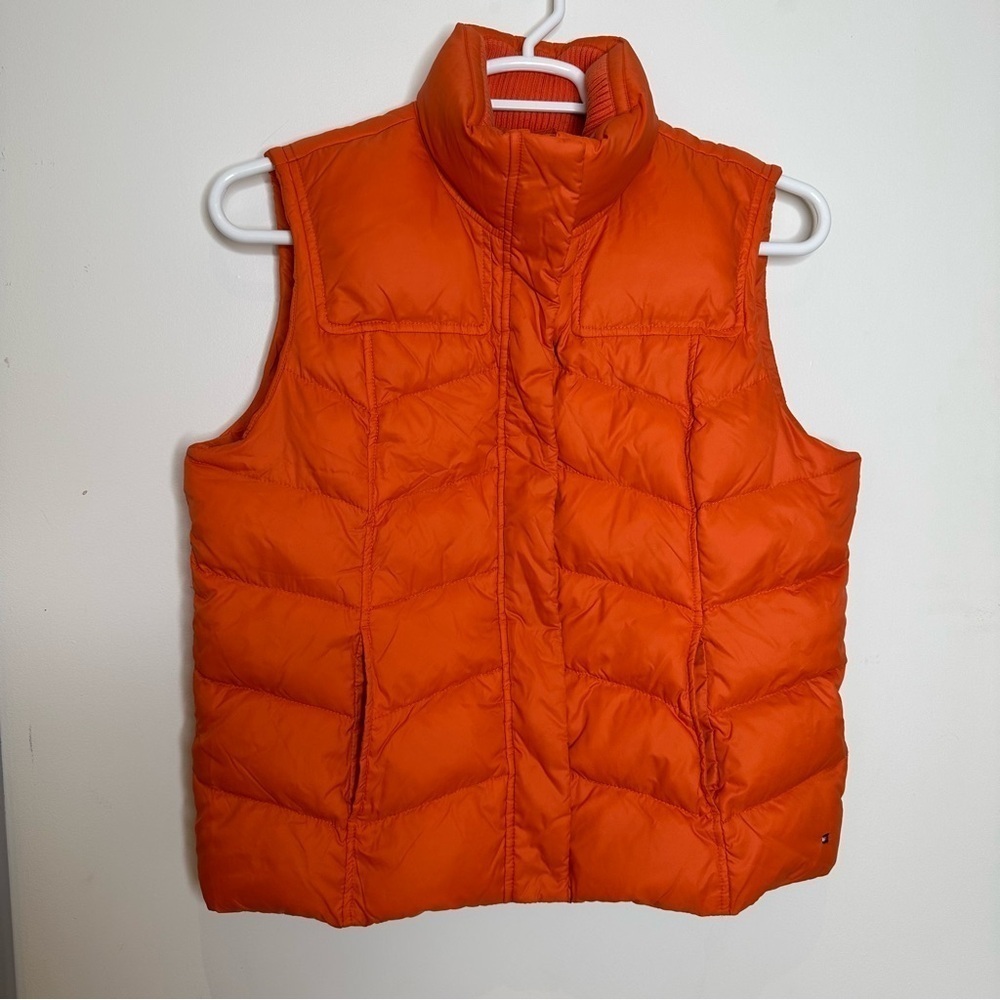 Tommy Hilfiger Orange Puffer Vest